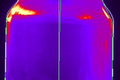 Figure 2d: Example of a stuck bottom container defect