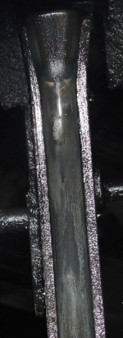 Figure 4: Friction in the deflector, impact point