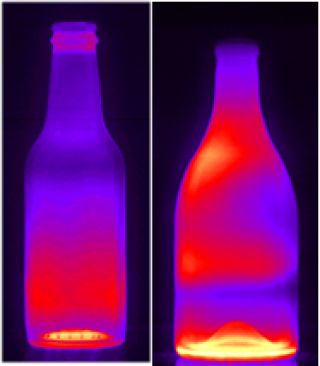 Fig 3. Vertical (left) and horizontal (right) glass distribution