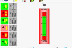 Figure 5a: Alarm on gob length too low (out of bandwidth)