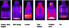 Fig.6. critical defects are visualized by means of thermal images