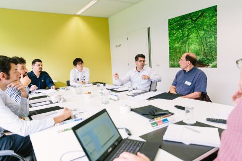 Lively conversations at workshops on the second day regarding the future of the glass forming industry.